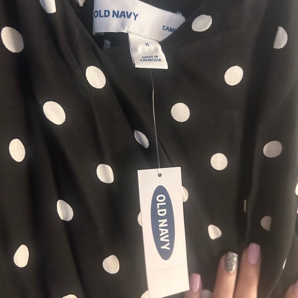 OLDNAVY Black polka dots cami dress - Picture 2 of 4